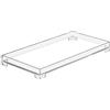 DELIPPLY Vassoio da bagno Vanity, rettangolare, in acrilico, decorativo, organizer (grande, trasparente)