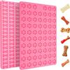 YUNYU Set di stampi in silicone per cani, 10 e 18 cavità, riutilizzabili, antiaderenti, a forma di zampa e osso, per cioccolato, gelatina, cubetti di ghiaccio, dolcetti fai da te per animali domestici