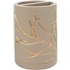 Sweet Home Collection Accessori Collezione Unica Decorativi Bellissimi Disegni Bagno Decor, Poliresina, Rami, Toothbrush Holder