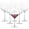Schott Zwiesel Vetro Cristallo Tristan. Bicchieri da Collezione, Senza Stelo, Bicchieri da Vino Rosso Bordeaux, 524,5 Grammi, Set da 6, Cristallo, Burgundy, Set da 6