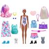 Barbie- Ultimate Color Reveal, Bambola con 25 Sorprese, 2 Cuccioli, 15 Sacchettini con Abiti e Accessori, Modelli Assortiti, Giocattolo per Bambini 3+Anni, GPD57