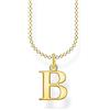 Thomas Sabo Collana in argento dorato con lettera B, Oro giallo, KE2011-413-39