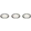 Philips Lighting 591001716 Sceptrum Set di 3 Faretti a LED da Incasso, Acciaio