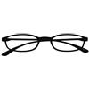 OPULIZE Fly Tascabile Super Luce Occhiali Da Lettura Nero Opaco Uomo Donna Cerniere Molla R67-1 +2,00