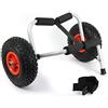 Ryde Sit on Top Kayak Carrello da trasporto pieghevole e robusto per barche canoa o kayak carico max. 35 Kg alluminio. Schiuma antiscivolo + cinghia