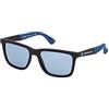BMW MOTORSPORT BMW M Motorsport BS0031 Occhiali da Sole Uomo, Occhiali da Sole Casual Leggeri, Forma Lente Rettangolare, Lenti Polarizzate Blu, Nero Opaco