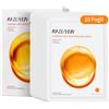 RAZUYEN Maschera Viso (10 Fogli) Rassodante e Idratante con Acido Ialuronico e Peptide, Maschere Viso Anti-rughe, Mask in Tessuto Cura della Pelle