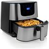 Princess Digital Aerofryer Deluxe XXL con 5.5 litri - 62,2% di Consumo Energetico in Meno - 1700 W - 8 Programmi - Acciaio Inox - Senza Olio - 182060