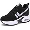 AONEGOLD Sneakers con Zeppa Donna Scarpe da Ginnastica Sportive Fitness Running Basse Basket Casuale Outdoor Traspirante Scarpe da Corsa Tacco 8 cm (Bianco 2407,39 EU)