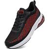 frysen Scarpe Uomo Donna Sneakers Scarpe Uomo Estive Scarpe Running Uomo per Tennis Trekking MTB Corsa Fitness RedBlack 44