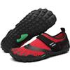 SAGUARO Barefoot Shoes Uomo Donna Scarpe Barefoot Minimaliste Antiscivolo Scarpe da Trail Running per Palestra Trekking Veloce Rosso,Gr.42