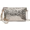 Miss Lulu Pochette Donna Elegante，Morbida Sintetico Sottile Con Paillettes Con Manico E Catena Dorata Elegante Lussuosa Portabile A Mano Tracolla Capiente Per Banchetti Feste