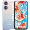 OUKITEL C58 Smartphone Android 14,16GB(4+12) RAM+128GB ROM/1TB-TF,Octa-core, Dual SIM Telefono Cellulare-6.67" HD+/90Hz/5150mAh,13MP+5MP Camera,NFC/Face ID/OTG,Smarpthone Offerta,Blu
