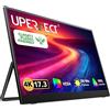 UPERFECT 17.3 Pollici 4K QLED Monitor Portatile 100% AdobeRGB 1500:1 500 Nit 3840 * 2160 Schermo Opaco Eye-Care con Staffa Integrata mini HDMI USB-C per Laptop MacBoo Xbo PS4/5, Compatibile con VESA