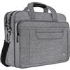 MATEIN Borsa per Laptop, Valigetta Multifunzionale da 15.6 Pollici, Impermeabile Borsa Notbook Multifunzionale Borsa Messenger, Borsa Porta Documenti e PC per Uomo/Viaggio - Grigio
