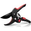 JiveSnip Premium Secateurs Forbici da Giardino Professionali a Cricchetto - Forbici da Potatura Professionali a Bypass Per Piante, Siepi e Fiori