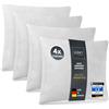 Lileno Home, set di 4 imbottiture per cuscino, cuscino interno lavabile adatto per persone allergiche, imbottitura in poliestere per cuscini da divano, poltrona, sedie e poggiatesta