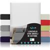 Dreamzie Lenzuolo Con Angoli Cotone - 70x190/200 - Oeko Tex certificato - Bianco - Lenzuola Cotone 70x190/200