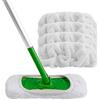 HOMEXCEL Cuscinetti riutilizzabili in microfibra compatibili con Swiffer Sweeper, lavabili, per uso bagnato e asciutto, per la pulizia dei pavimenti, per la pulizia della casa, confezione da 4, bianco
