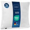 LILENO HOME Cuscino in microfibra 80 x 80 cm (imbottitura 850 g), lavabile fino a 95 gradi, con chiusura lampo, cuscino 80 x 80 cm come imbottitura per cuscino per letto - Cuscino decorativo per