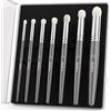 Nicpro Pennello asciutto in miniatura, 7 misure, set professionale di pennelli a secco con custodia, pennelli per dettagli hobby per pittura da tavolo e Miniature