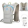 TRIWONDER Zaino Trail Running 7L Ultraleggero Zaino Idratazione da Corsa per Uomo / Donna con Strisce Riflettenti per Running Maratona Ciclismo (A - Grigio)