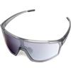 UVTQSSP Occhiali da Ciclismo UV400 Protezione Occhiali Sportivi Uomo Donna TR90 Montatura Ultralight Occhiali da sole per MTB Strada Corsa Enduro Traslucido Montatura Grigio/Lente Argento