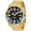 Invicta Pro Diver Orologio da Uomo in acciaio inossidabile con movimento Automatico - 44mm, Oro/Nero/Blu