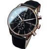 HOLZKERN Orologio da donna Everbloom fiore di prugna giallo/color oro