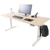 AREBOS Scrivania Elettrica Regolabile 160x80 cm | Altezza 72-118 cm | Funzione Memory | Tavolo Ergonomico Standing Desk | Postazione Seduta-in-Piedi | Beige