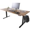AREBOS Scrivania Elettrica Regolabile 160x80 cm | Altezza 72-118 cm | Funzione Memory | Tavolo Ergonomico Standing Desk | Postazione Seduta-in-Piedi | Marrone