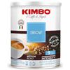 Kimbo Caffè Macinato, 250 gr, Miscela Decaf, Ideale per Moka, Intensità 9/13, Tostatura Media, Barattolo in Metallo
