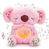YJWZ Koala Rilassante con Musica per Dormire, Peluche Che Respira con Luci e Suoni Calmanti, Pupazzo Morbido per Neonati e Bambini, Ideale Compagno di Sonno e Regalo Babycare (rosa)