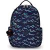 Kipling Seoul, Zaino Unisex - Adulto, Fun Ocean Print, Taglia Unica