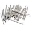 Alnicov - Fretwire per chitarra, 24 pezzi, in rame nichelato, 2,2 mm, per chitarra elettrica, tastiera a 24 tasti, colore: argento