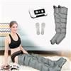 XJZHANG Macchina Per Pressoterapia Per Casa Con 6 Cavità,Massaggiatore Per Piedi E Gambe A Compressione D'aria 6 Cavità,Elettrico Pressoterapia Piedi Gambe E Addome (Grey, 2 Legs)