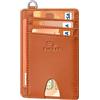 FurArt Porta Carte di Credito, Protezione RFID Portafoglio porta tessere Sottile, Slim Porta Carte Credito Da Uomo e Donna