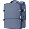 WOUIYO Zaino Easyjet 45x36x20, Bagaglio a Mano per Easyjet 30L Borsa da Cabina per Uomo e Donna, Zaino da Viaggio Aereo con Impermeabile Antifurto per Laptop da 15.6Pollici