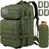 MUCHER Zaino Tattico Militare 45 Litri, Zaino Trekking, Zaino da Viaggio Grande Capacità, Zaino Assault 3 Giorni da Combattimento Molle con portabottiglie e 4 Moschettoni per Caccia,Trekking,Campeggio