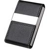 flintronic Porta Carte Credito, in Acciaio Inossidabile, Portafoglio Donna e Uomo, Porta Tessere Slim Tascabile per Business, ID, Assicurazioni - Nero
