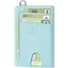 FurArt Portafoglio Minimalista Sottile Porta Carte di Credito Blocco RFID per Donne e Uomini con Grillo a D Smontaggio, azzurro chiaro, Porta carte