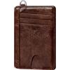 FurArt Porta Carte di Credito, Protezione RFID Portafoglio porta tessere Sottile, Slim Porta Carte Credito Da Uomo e Donna