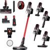 LEHMANN Aspirapolvere Senza Fili 4-in-1, 50 Min, Scopa Elettrica senza Fili con 4 Accessori, Filtro HEPA, 4 Modalità di Aspirazione, Spazzola LED, Display Touchscreen, Ideale per Peli di Animali