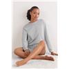 Intimissimi Maglia Manica Lunga In Cotone Elevated Cotton Grigio