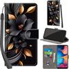 PHINIENLAND Cover per Samsung Galaxy A20e / A10e Case PU Pelle Custodia [Kickstand] [Chiusura magnetica] [Slot per Schede], Portafoglio Flip Custodia per Samsung A20e,Fiori