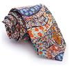 Cencibel Smart Casual Cravatta Liberty Bourton Cashmere Blu e Arancione, arancione