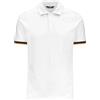 K-Way Polo a Maniche Corte Modello Vincent Pique dalla vestibilità Slim, Colore White M