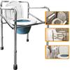OrtoPrime Sedia WC per Anziani - Sedia Comoda con WC Multifunzionale, Pieghevole, Ideale per Disabili - Sedia Orinale Portatile con Bidet Acoplable - Sedia da Doccia e Bagno per Anziani.