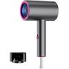 AOGbdvb Asciugacapelli Ionico, 2000W Phon per Capelli Ionico, Professionali AC Motore con 3 Impostazioni di Velocità/Temperatura, Leggero Express Asciugacapelli da Viaggio, Fono Capelli Ionico Portatile
