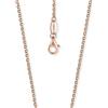 Engelsrufer Belcher catena collana oro rosa placcato 925 Sterling argento spessore 2,1 mm (0,08) lunghezza 50 cm (19.69)